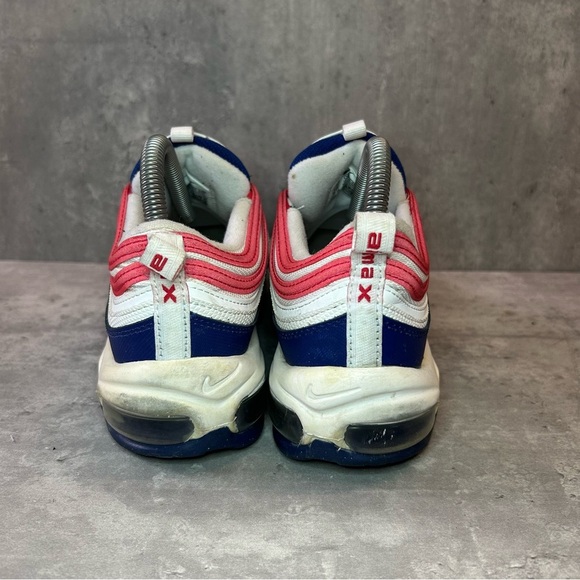 Nike Air Max 97 Sneakers CW5856-100 Womens sz 8.5 - blue/red - Picture 4 of 6